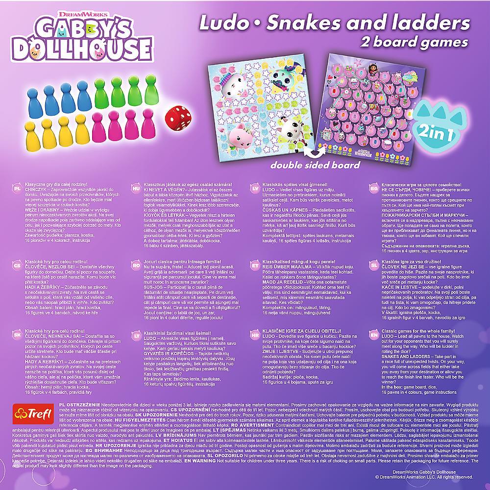 2-i-1 brädspel Chinaman & Snakes and Ladders – Gabbys Dollhouse