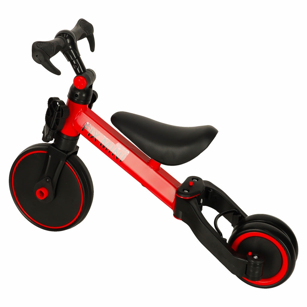 3-i-1 trehjuling/balanscykel med pedaler 18 mån-4 år max 30 kg