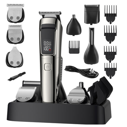 8-i-1 rakapparat & trimmer för hår/skägg/kropp, USB-C, IPX6