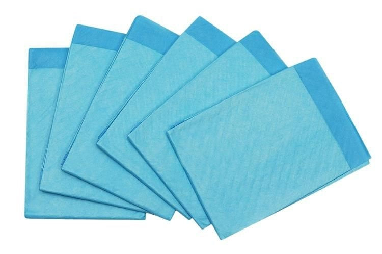 Absorberande engångsunderlag 60x45 cm 400 ml blå 50-pack