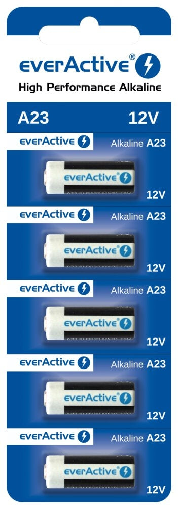 Alkaliska batterier A23/23A 12V 5-pack (MN21, L1028, 8LR932)