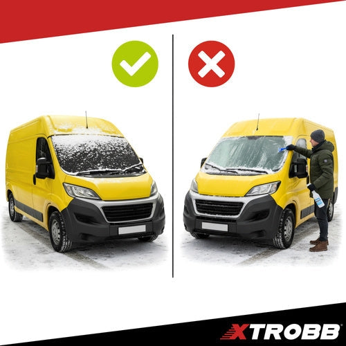 Anti-frost vindrutematta 200x100 cm för buss/SUV/skåpbil, 2 band