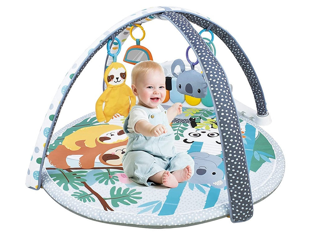 Babygym lekmatta med piano ljus/ljud, koala, 3 leksaker & spegel