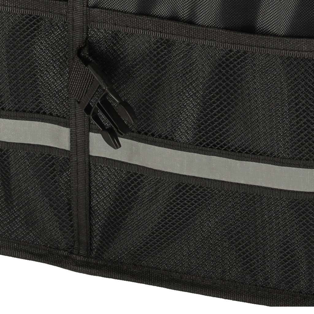 Bagageorganisatör bil 50L 60x35x30 cm med lock reflexband svart