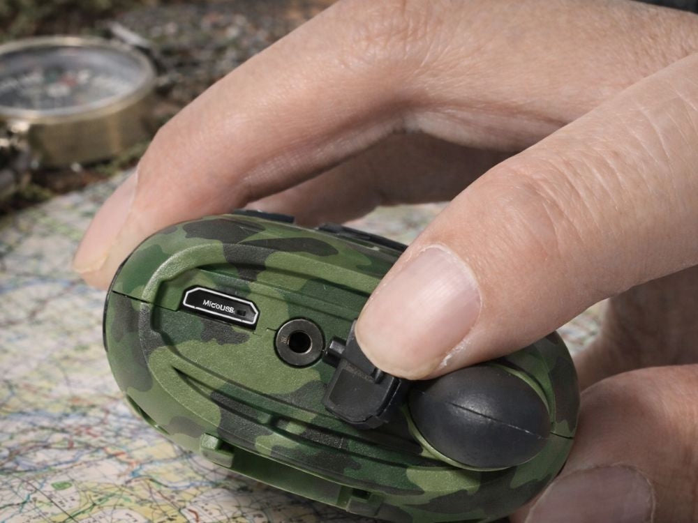 Baofeng BF-T6 walkie talkie set 2-pack 2 km grön kamouflage