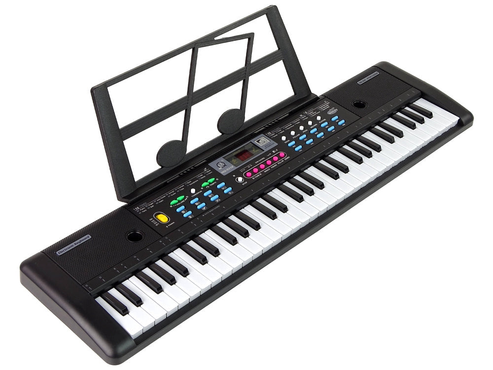 Barnkeyboard 61 tangenter med mikrofon och nothållare, från 3 år