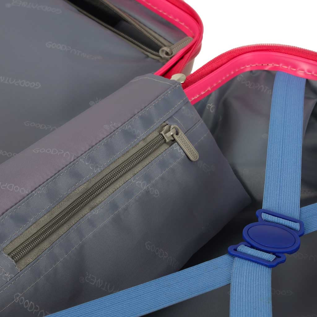 Barnresväska handbagage 30L hårt skal enhörning 4 hjul sit-on