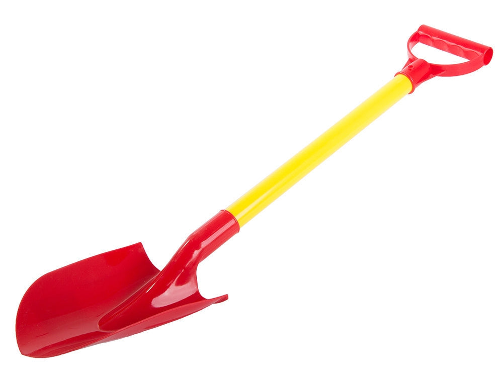 Barnspade i plast 65 cm, 1-pack (röd/grön/rosa/orange)