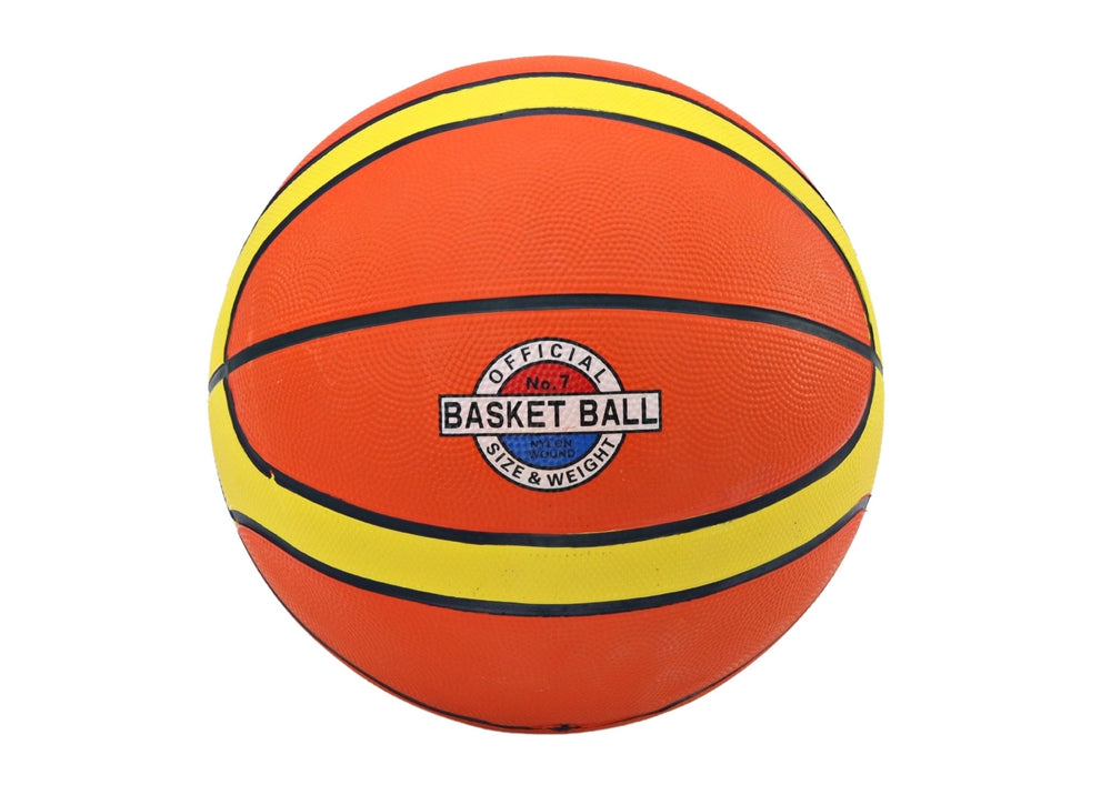 Basketboll storlek 7 24 cm orange/gul CE EN71 från 3 år