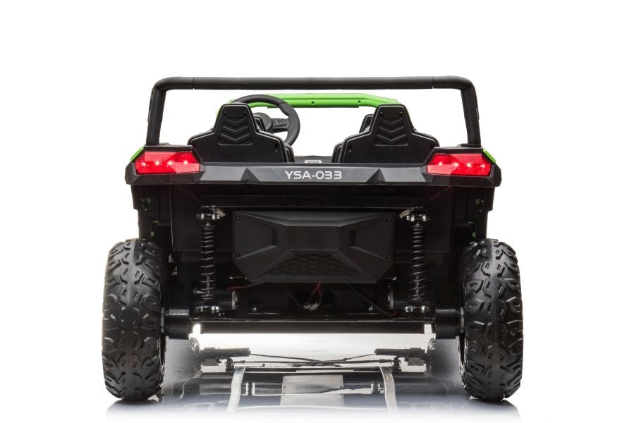 Batteribil 4x4 24V grön terrängbuggy A033