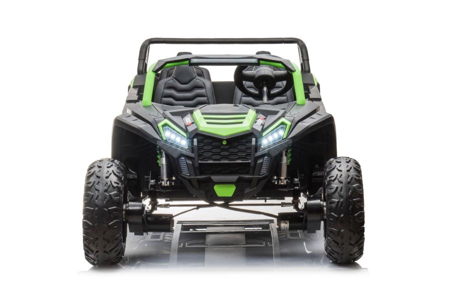 Batteribil 4x4 24V grön terrängbuggy A033