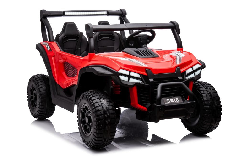 Batteribil 4x4 för barn röd 38 kg