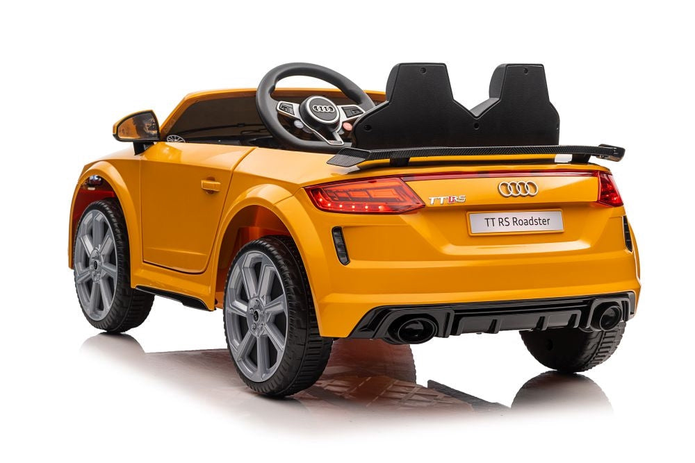 Batteribil Audi TTRS för barn gul 103 cm