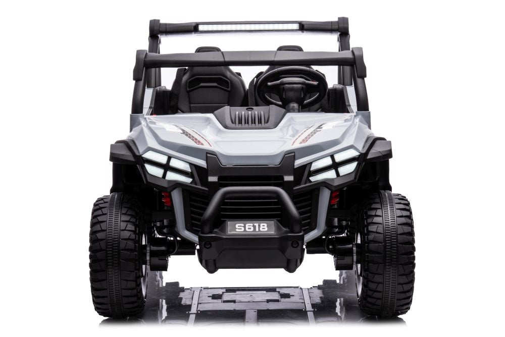 Batteridriven elbil för barn S618 grå
