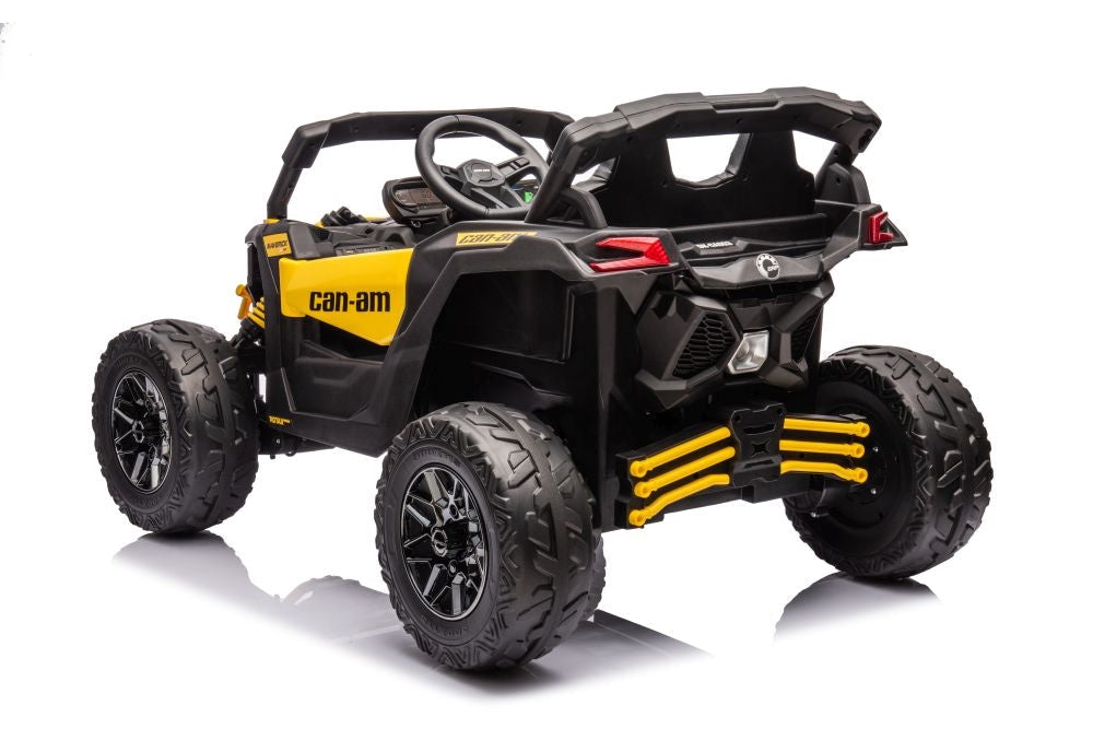 Batteridriven elbuggy för barn Can-Am DK-CA003 gul 118 cm