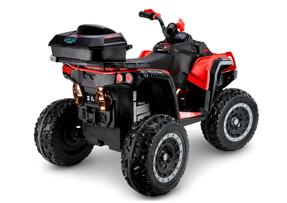 Batteridriven fyrhjuling för barn 4x4 XW-08 röd