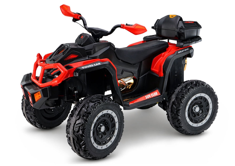 Batteridriven fyrhjuling för barn 4x4 XW-08 röd