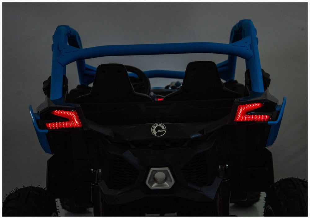 Batteridriven åkbil CAN-AM Maverick Turbo RR Strong Air blå