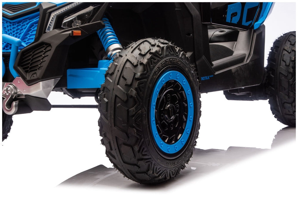 Batteridriven åkbil CAN-AM Maverick Turbo RR Strong Air blå