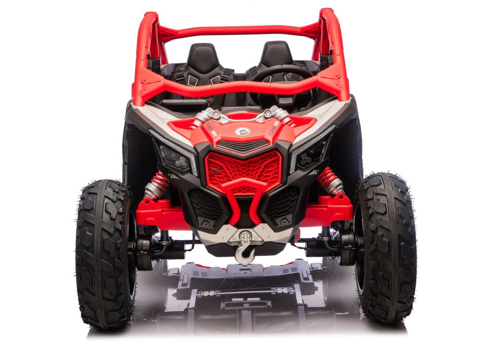 Batteridriven åkbil CAN-AM Maverick Turbo RR röd