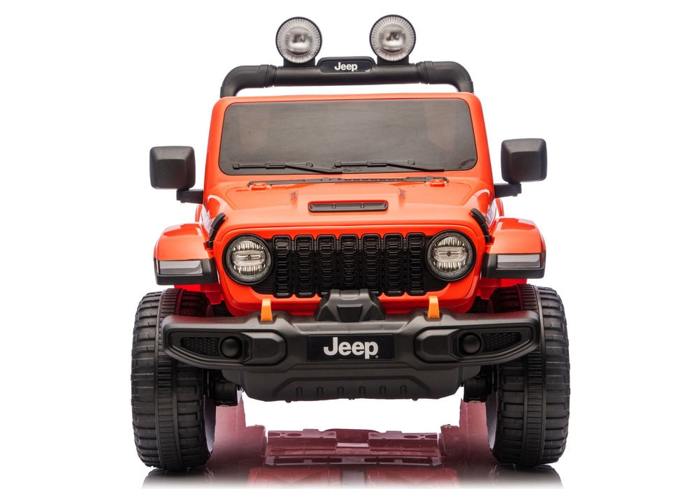 Batteridriven åkbil Jeep Rubicon 4x4 för barn, orange