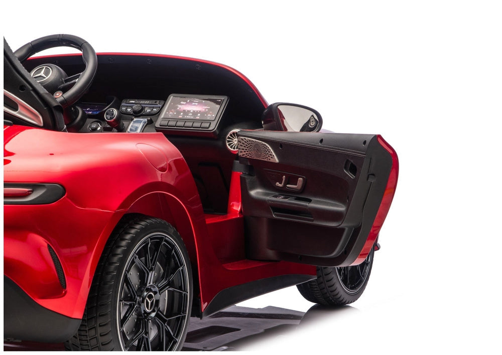 Batteridriven åkbil Mercedes GT63 AMG röd för barn