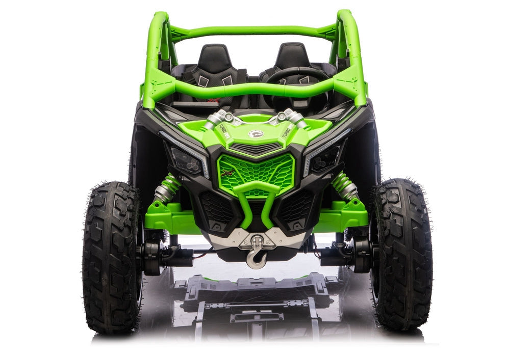 Batteridriven åkbil för barn CAN-AM Maverick Turbo RR grön