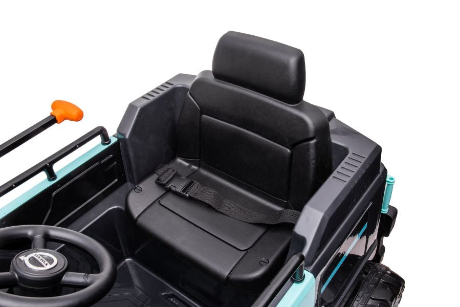 Batteridriven leksaksgrävmaskin med manuell grävarm Volvo DK-VE888 blå