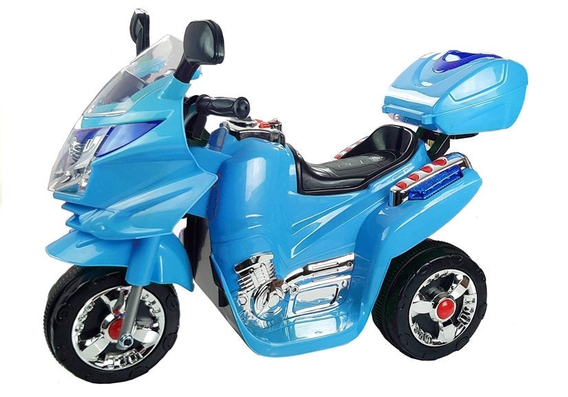 Batteridriven leksaksmotorcykel för barn 3+ år blå CE-certifierad