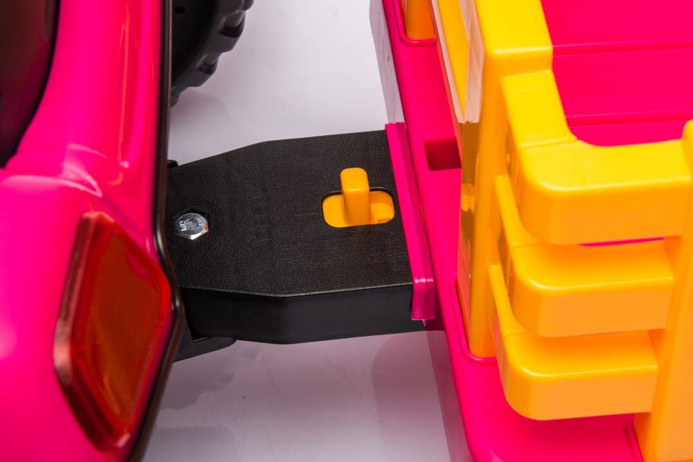 Batteridriven lektraktor för barn rosa BBH-030