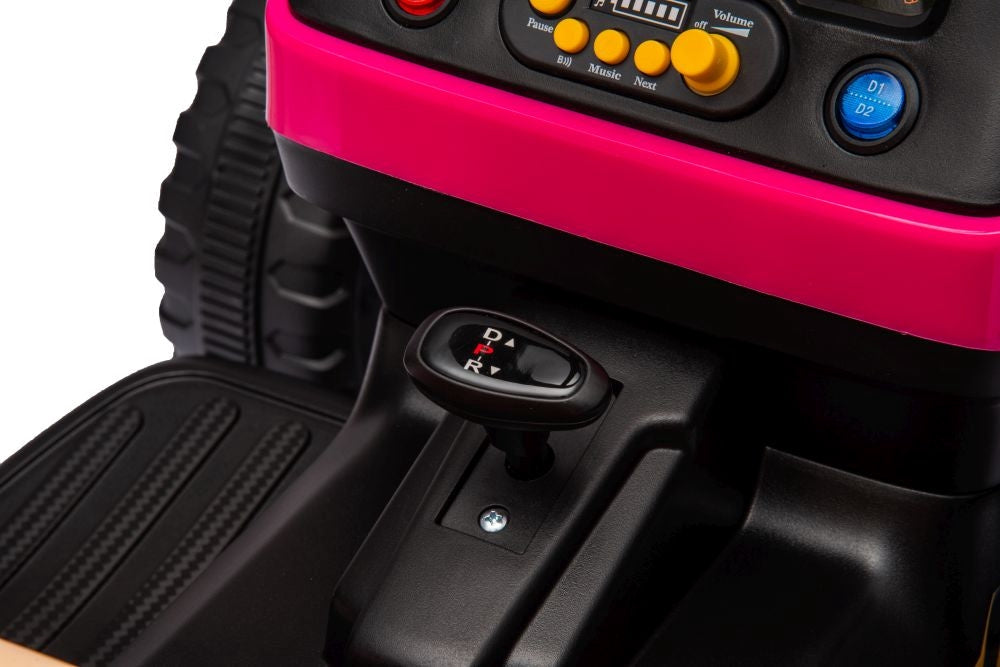 Batteridriven lektraktor för barn rosa BBH-030