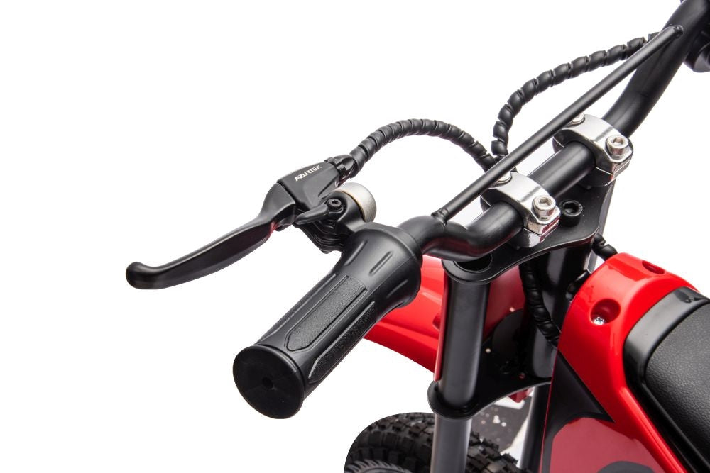 Batteridriven motocrosscykel röd A9901 för barn