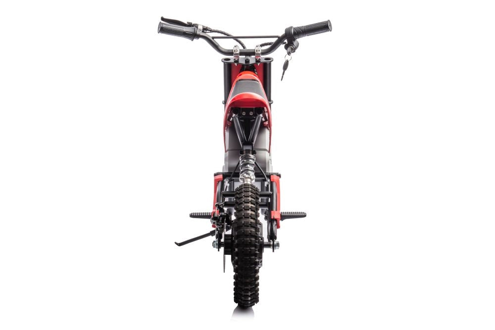 Batteridriven motocrosscykel röd A9901 för barn