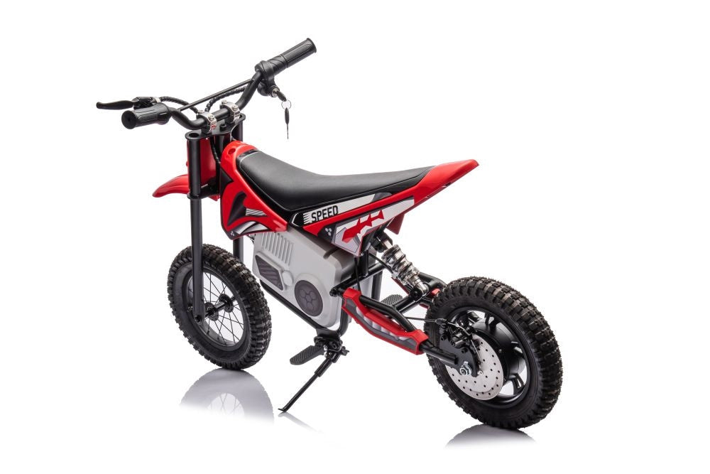 Batteridriven motocrosscykel röd A9901 för barn