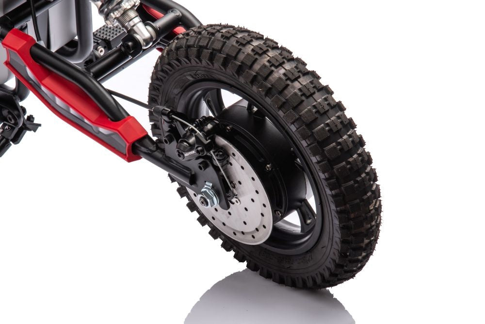 Batteridriven motocrosscykel röd A9901 för barn