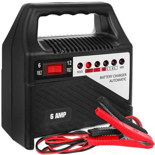 Batteriladdare 6V/12V 6A för bil och motorcykel blybatteri
