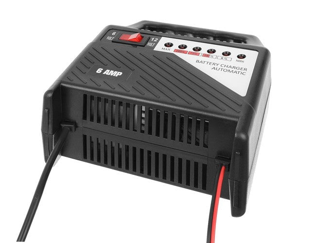 Batteriladdare 6V/12V 6A för bil och motorcykel blybatteri