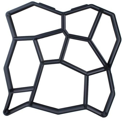 Betongform för gångplattor kattansikte 45x45x4,5 cm återanvändbar