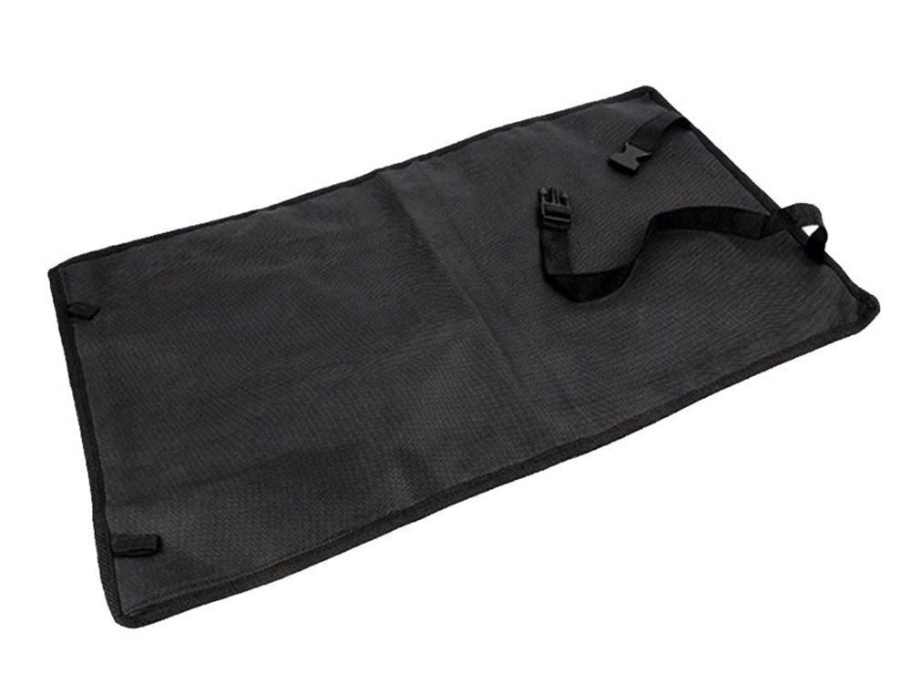 Bilorganisatör för ryggstöd med 3 fickor 50x28 cm svart