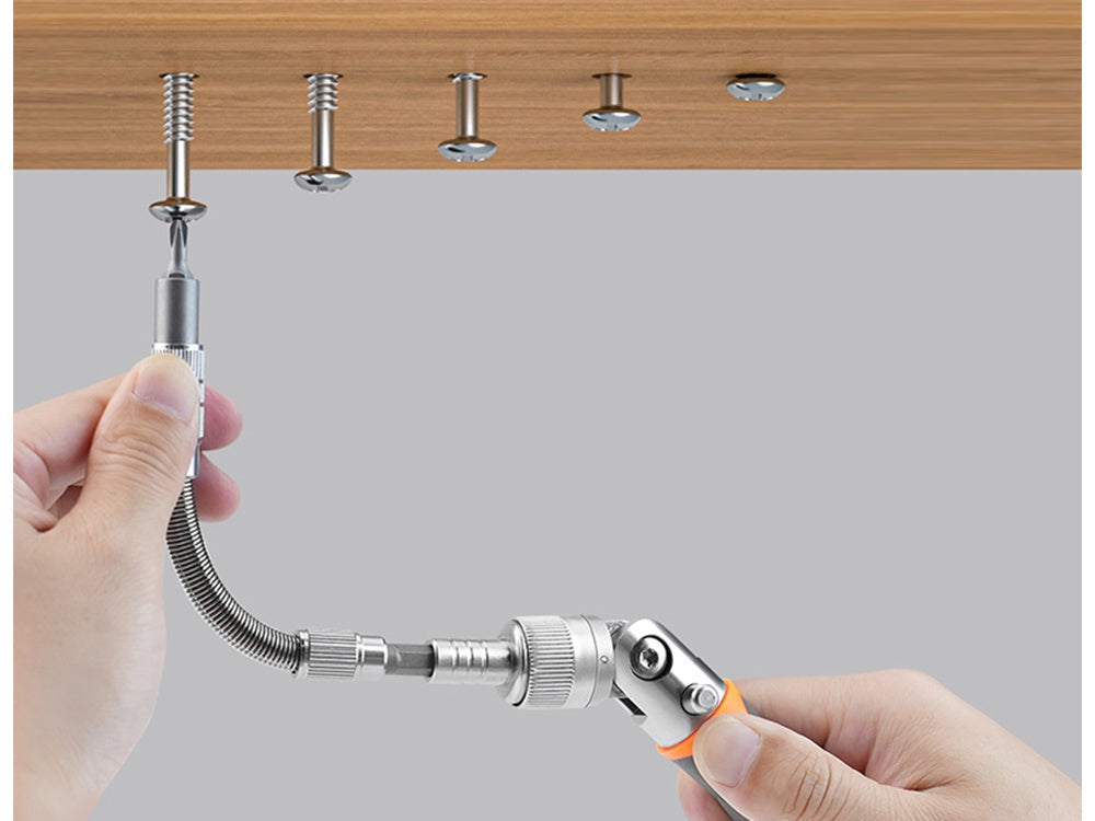 Bitsats Torx/insex/hylsor 38 delar med spärrhandtag och låda 5–14 mm