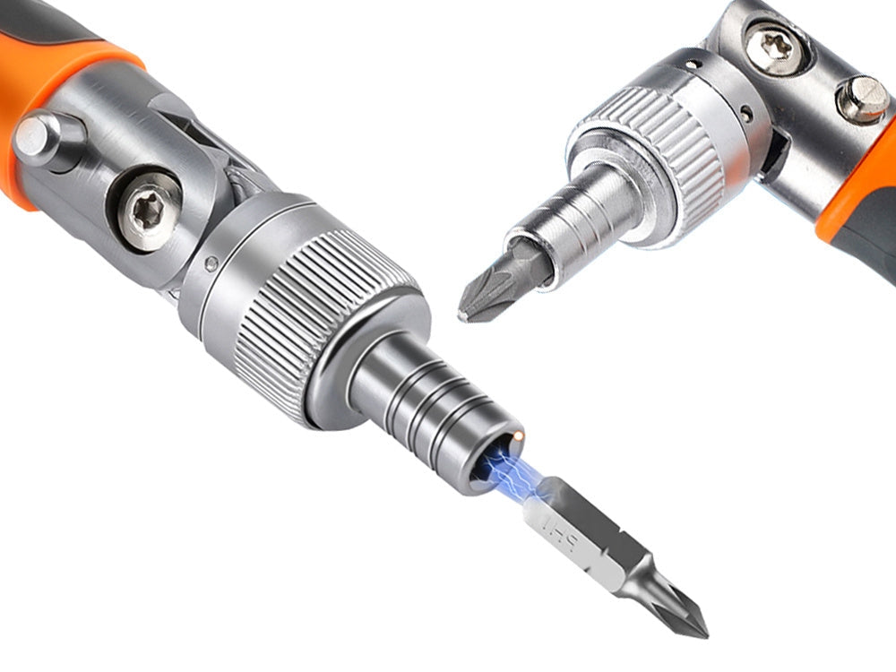 Bitsats Torx/insex/hylsor 38 delar med spärrhandtag och låda 5–14 mm