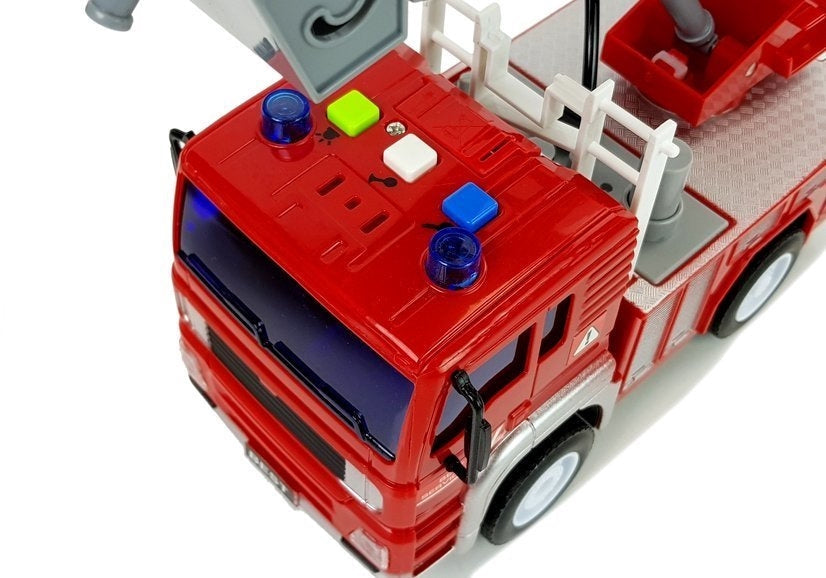 Brandbil leksak 21 cm med ljud/ljus friktionsdrift skala 1:20