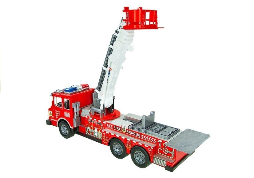 Brandmansset med stor brandbil 49 cm, hjälm, ATV, 2 figurer & tillbehör