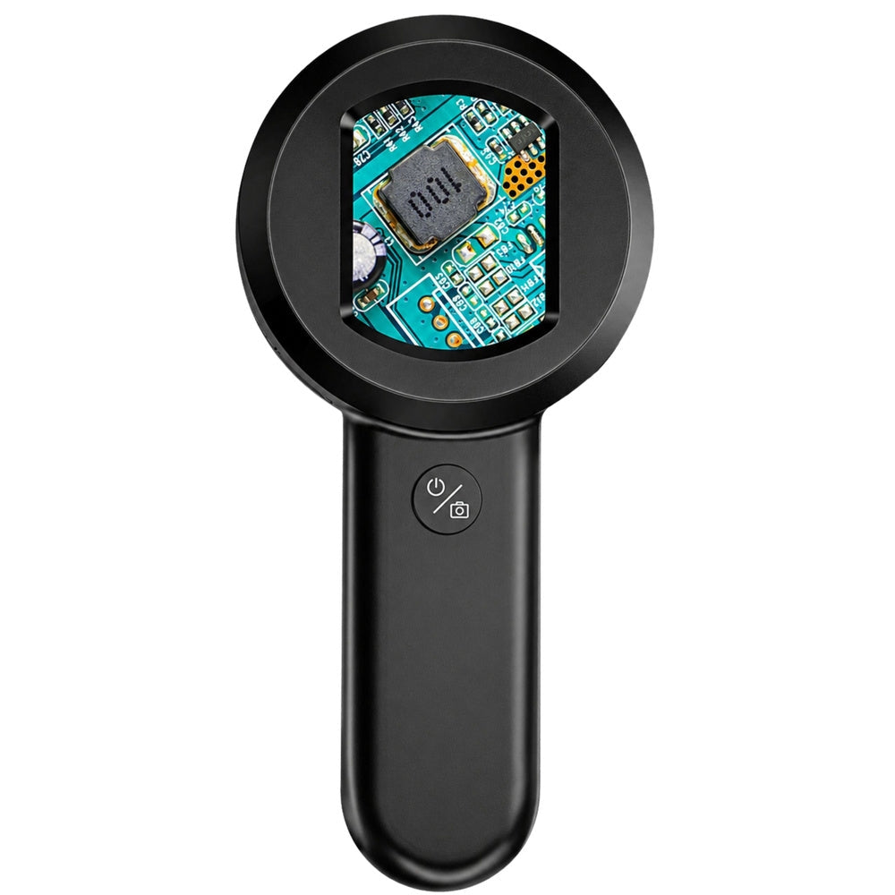 Bärbart digitalmikroskop 100x med IPS-skärm, USB-C, 8 LED