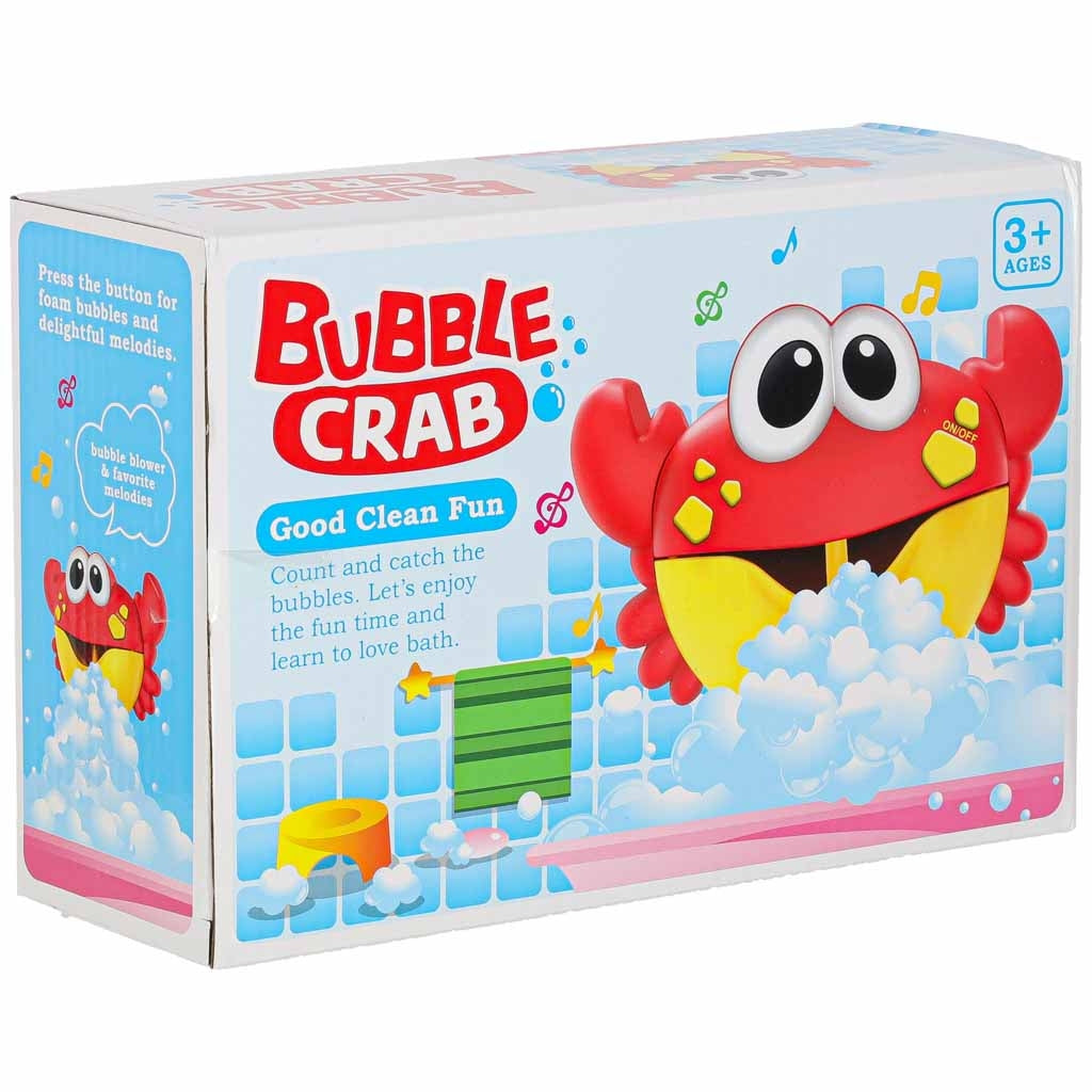 Bubbelmaskin badleksak krabba med musik och sugkoppar 3+ 23 cm