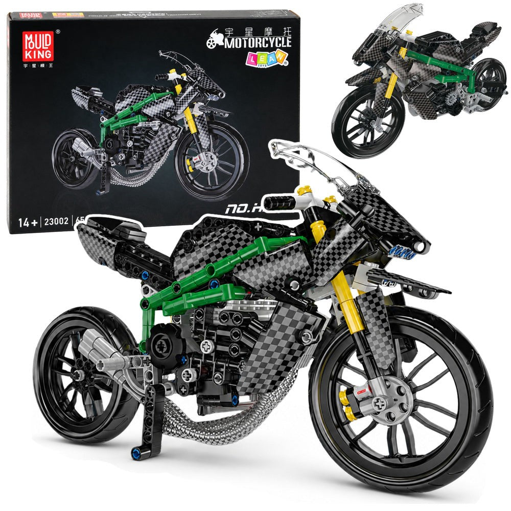 Byggblock racingmotorcykel byggset 656 delar i plast