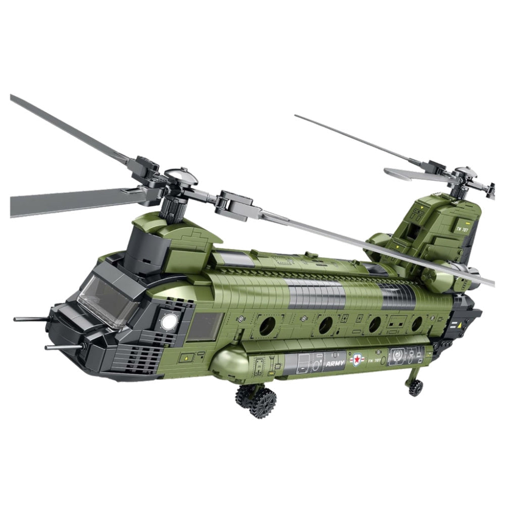 Byggklossar CH-47 Chinook transporthelikopter 1451 delar kompatibel