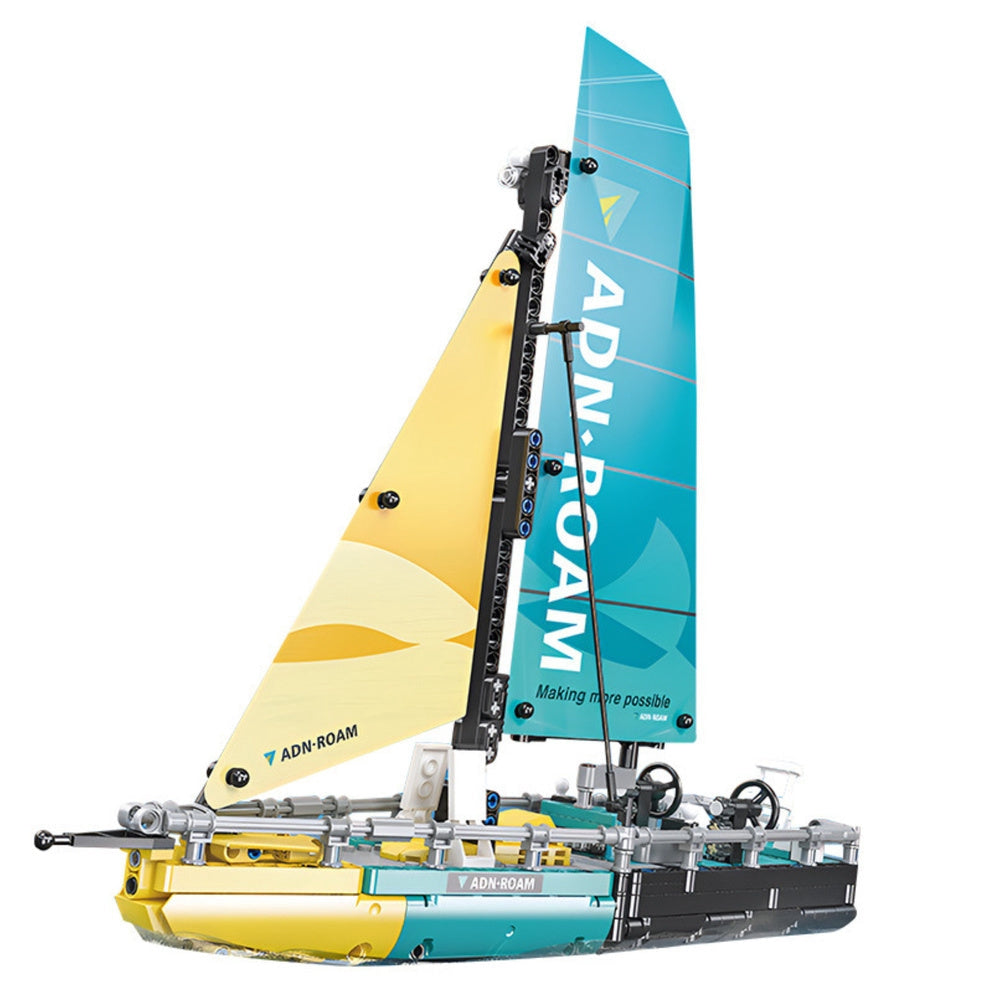 Byggklossar segelbåtsmodell Typ 65 675 delar 38 cm