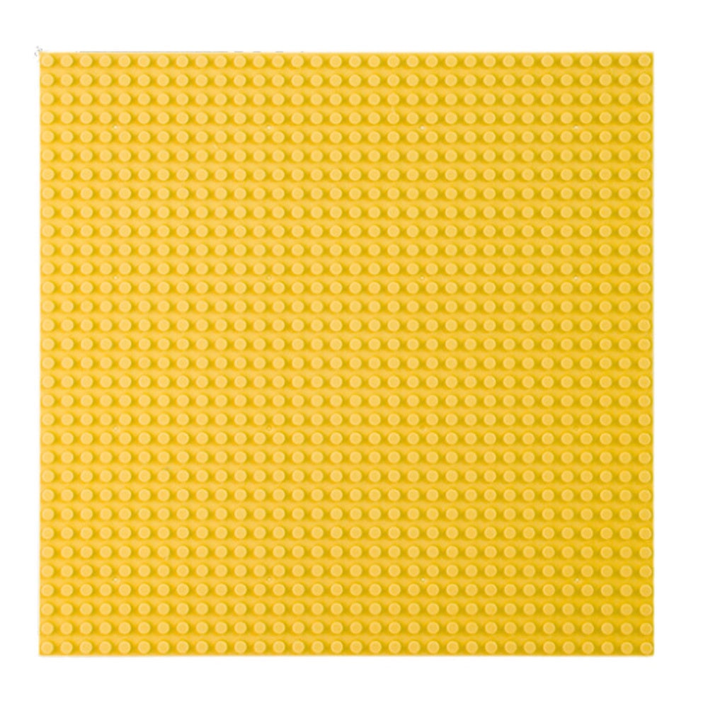 Byggplatta med nubb 25,5x25,5 cm i plast kompatibel med byggklossar