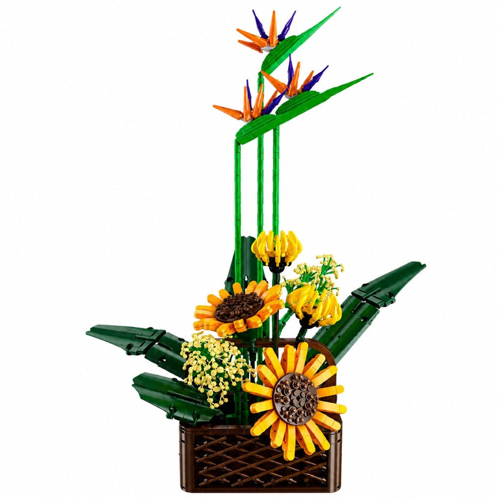 Byggsats blomsterarrangemang i kruka 1608 delar ABS-plast